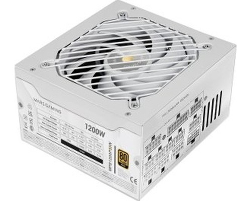 FUENTE ALIM. 1200W SI 80+ GOLD BLANCO MARS GAMING (Espera 4 dias)