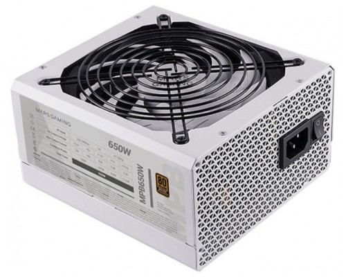 FUENTE DE ALIMENTACION MARS GAMING 650W BLANCO