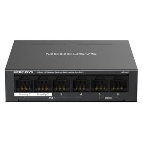 SWITCH NO GESTIONABLE MERCUSYS MS106P 6P 2x10/100