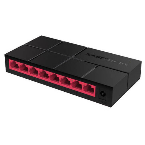 SWITCH NO GESTIONABLE MERCUSYS MS108G 8P 8x1GB ROJO-SX3 SWITCH NO GESTIONABLE MERCUSYS MS108G 8P 8x1GB ROJO