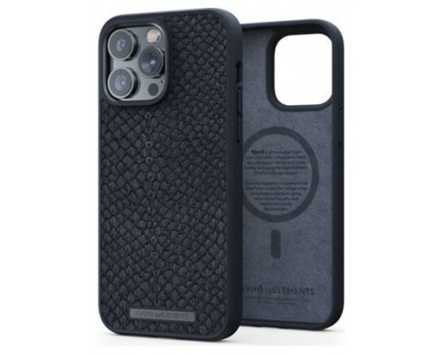 FUNDA MAGSAFE IPHONE 14 PRO MAX PIEL DE SALMON NEGRO NJORD (Espera 4 dias)