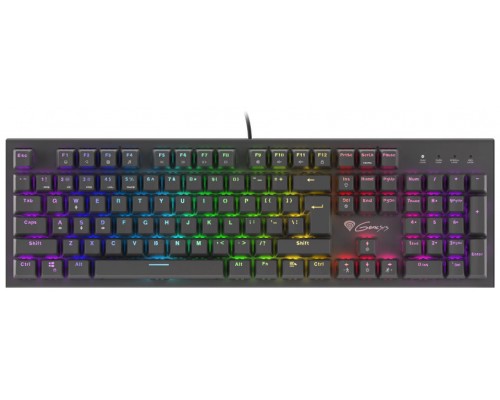 TECLADO GAMING GENESIS THOR 300 RGB MECANICO SWITCH OUTEMU ROJO