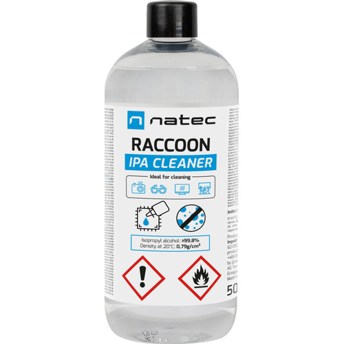 ALCOHOL ISOPROPILICO NATEC RACCOON IPA CLEANER 500ML-SX1 ALCOHOL ISOPROPILICO NATEC RACCOON IPA CLEANER 500ML
