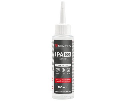 ALCOHOL ISOPROPYLICO GENESIS IPA 100 CLEANER 100ML-SX1 ALCOHOL ISOPROPYLICO GENESIS IPA 100 CLEANER 100ML