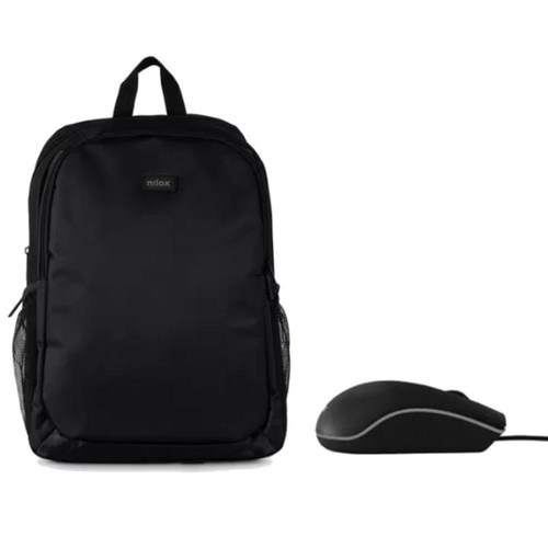 NILOX Mochila 15.6 Basic + ratón usb 1000dpi-SX5 NILOX Mochila 15.6 Basic + ratón usb 1000dpi