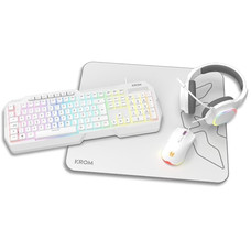 KROM KENTA PC Combo Gaming 4 en 1 RGB Blanco-SX6 KROM KENTA PC Combo Gaming 4 en 1 RGB Blanco