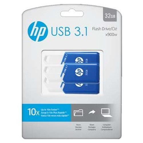MEMORIA USB 3.1 HP 3x32GB X755W PACK AZUL