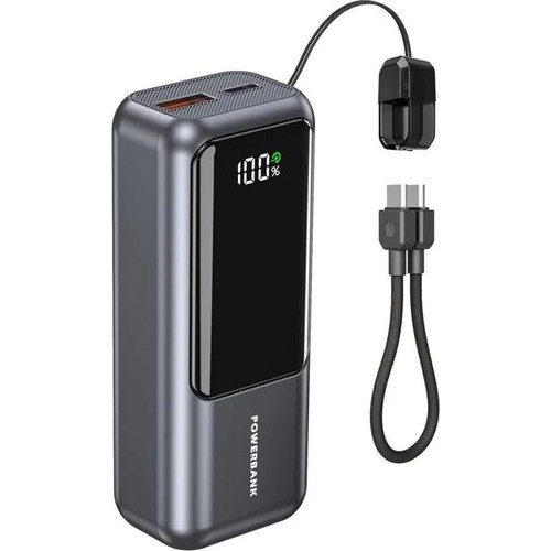 Gembird  Powerbank con LCD 10000 mAh Gris