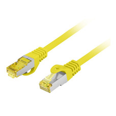 CABLE RED LANBERG LATIGUILLO CAT.6A S/FTP LSZH CU 1M AMARILLO FLUKE PASSED