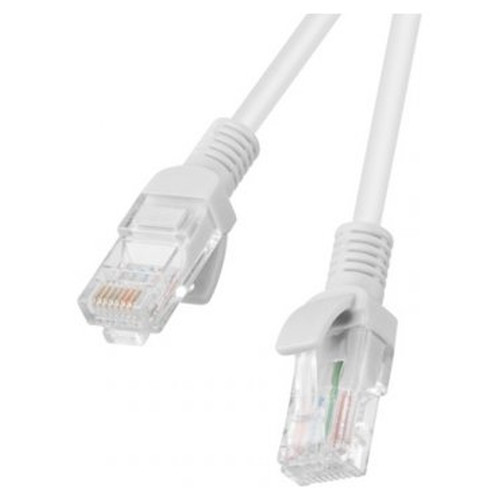CABLE RED LANBERG LATIGUILLO CAT.5E UTP 0.5M GRIS FLUKE PASSED