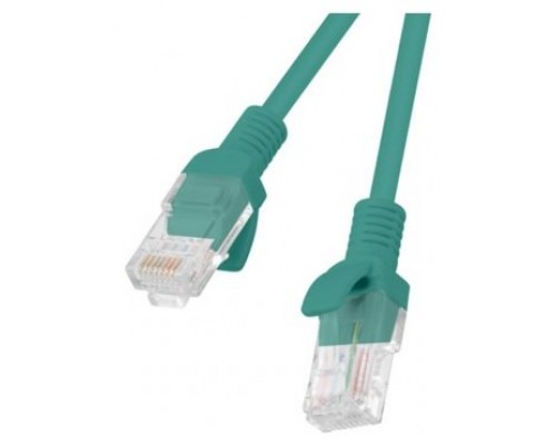 CABLE RED LANBERG CAT.5E UTP 5M VERDE FLUKE PASSED