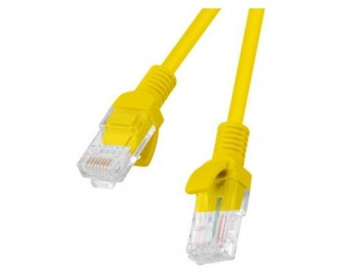 CABLE RED LANBERG LATIGUILLO CAT.6 UTP 0.25M AMARILLO FLUKE  PASSED