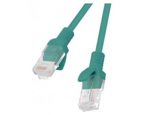 CABLE RED LANBERG LATIGUILLO CAT.6 UTP 1.5M VERDE FLUKE  PASSED