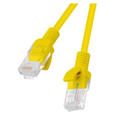 CABLE RED LANBERG LATIGUILLO CAT.6 UTP 20M AMARILLO FLUKE PASSED