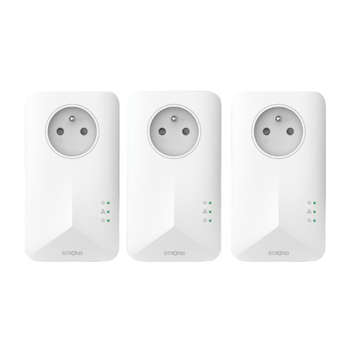 Strong Powerline 1000 1000 Mbit/s Ethernet Blanco 3 pieza(s) (Espera 4 dias)-SX16 Strong Powerline 1000 1000 Mbit/s Ethernet Blanco 3 pieza(s) (Espera 4 dias)