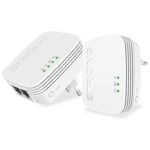 Strong POWERLWF600DUOMINI adaptador de red PowerLine 600 Mbit/s Ethernet Wifi Blanco 2 pieza(s) (Espera 4 dias)-SX8 Strong POWERLWF600DUOMINI adaptador de red PowerLine 600 Mbit/s Ethernet Wifi Blanco 2 pieza(s) (Espera 4 dias)