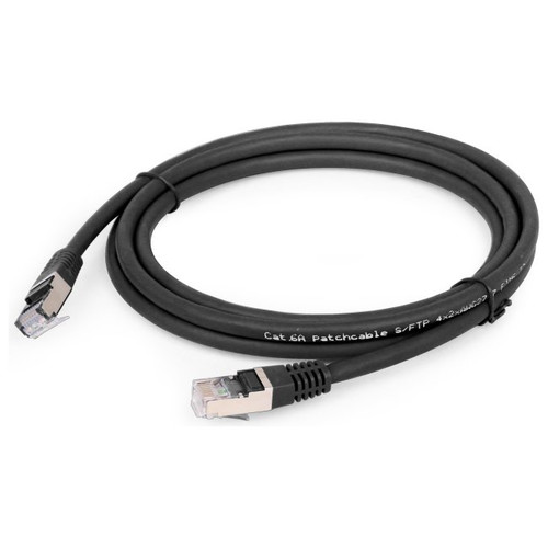 CABLE RED S-FTP GEMBIRD CAT 6A LSZH NEGRO 3M