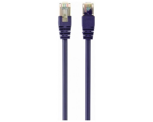 CABLE RED S-FTP GEMBIRD  CAT 6A LSZH VIOLETA 0,5 M