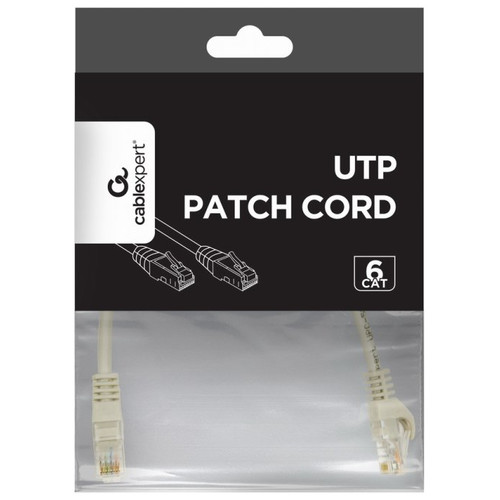 CABLE RED GEMBIRD UTP CAT6 0,25M COBRE GRIS