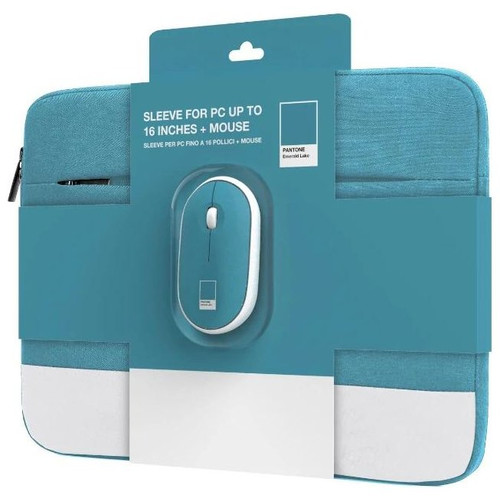 Celly Kit Sleeve Pantone + raton 15,6" Azul