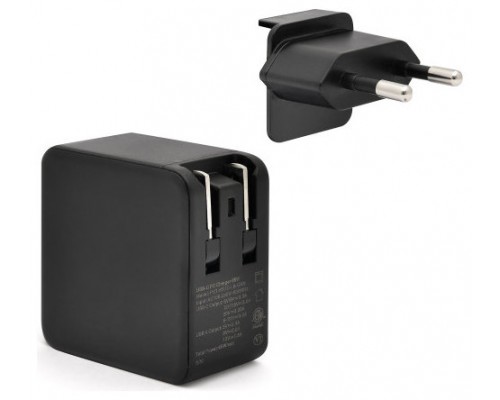 BLUESTORK CARGADOR ULTRACOMPACTO USB-C 65W TECNOLOGIA GAN NEGRO (Espera 4 dias)