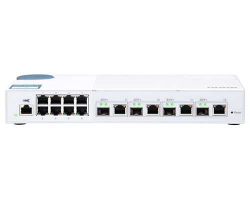 QNAP QSW-M408-4C switch Gestionado L2 Gigabit Ethernet (10/100/1000) Blanco (Espera 4 dias)