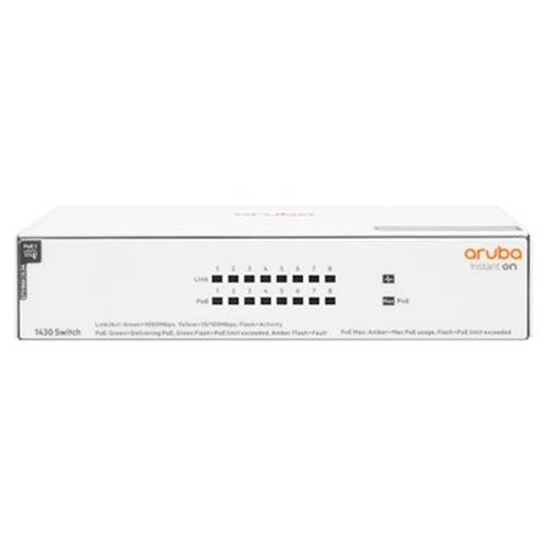 HPE NW IOn 1430 8xGbE PoE Switch 64W-SX44 HPE NW IOn 1430 8xGbE PoE Switch 64W