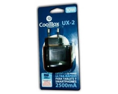 CARGADOR DE PARED COOLBOX 2xUSB 2500mA