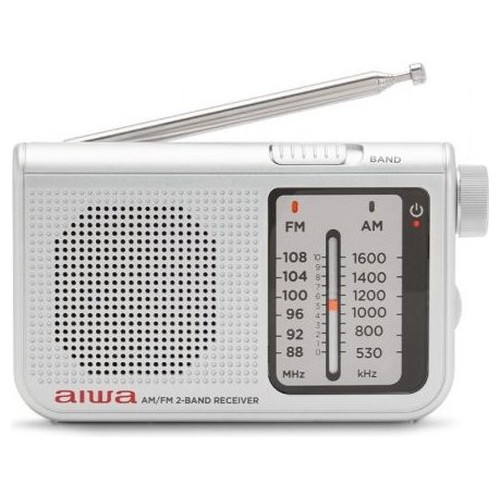 RADIO ANALOGICA CON ALTAVOZ AIWA RS-55 SILVER-SX6 RADIO ANALOGICA CON ALTAVOZ AIWA RS-55 SILVER