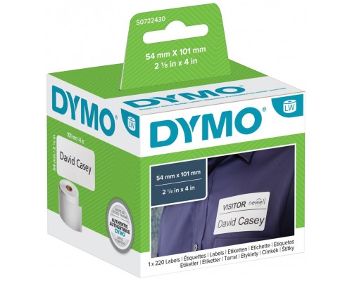 DYMO Etiqueta LW envío 101x54mm, 1 rollo etiquetas (220) Papel blanco-SX4 DYMO Etiqueta LW envío 101x54mm, 1 rollo etiquetas (220) Papel blanco