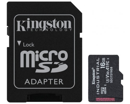 Kingston Technology Industrial memoria flash 16 GB MicroSDHC UHS-I Clase 10 (Espera 4 dias)
