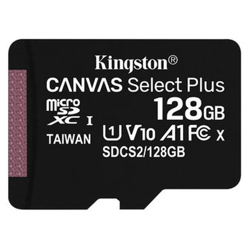 Kingston Technology Canvas Select Plus memoria flash 128 GB MicroSDXC Clase 10 UHS-I (Espera 4 dias)-SX2 Kingston Technology Canvas Select Plus memoria flash 128 GB MicroSDXC Clase 10 UHS-I (Espera 4 dias)