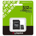 MEMORIA SD MICRO 512GB KINGSTON CLASE 10 +  ADAPTADOR