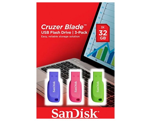 PENDRIVE SANDISK CB 32GB X3