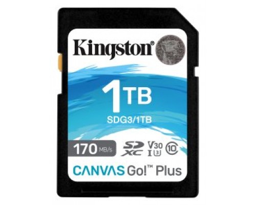 Kingston Canvas Go! Plus SD 1TB class 10 U3 V30