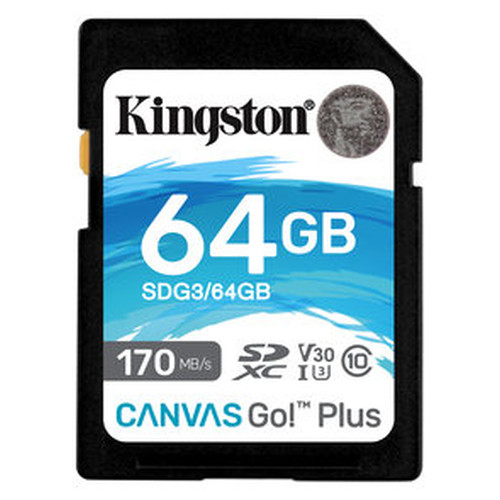 SECURE DIGITAL HC 64 GB CANVAS GO PLUS CLASE10 KINGSTON (Espera 4 dias)-SX5 SECURE DIGITAL HC 64 GB CANVAS GO PLUS CLASE10 KINGSTON (Espera 4 dias)