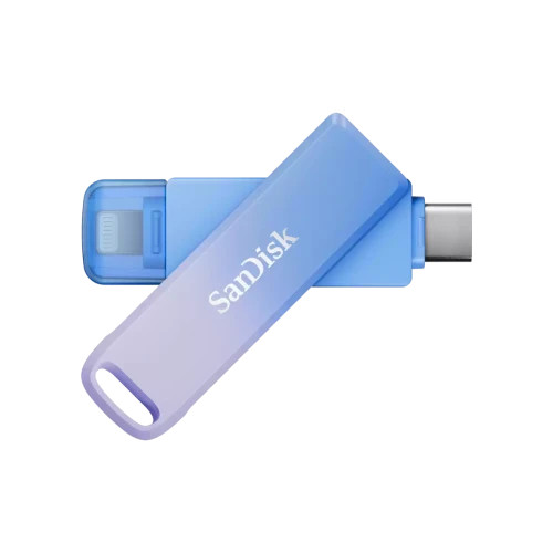 SanDisk Creator Phone Drive unidad flash USB 256 GB USB Type-C / Lightning 3.2 Gen 1 (3.1 Gen 1) Azul, Lila (Espera 4 dias)-SX12 SanDisk Creator Phone Drive unidad flash USB 256 GB USB Type-C / Lightning 3.2 Gen 1 (3.1 Gen 1) Azul, Lila (Espera 4 dias)