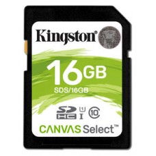 Kingston Technology Canvas Select 16GB SDHC UHS-I Clase 10 memoria flash (Espera 4 dias)