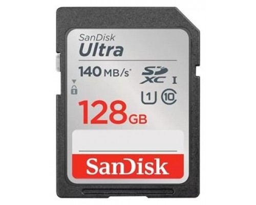 SanDisk Ultra 128 GB SDXC UHS-I Clase 10 (Espera 4 dias)