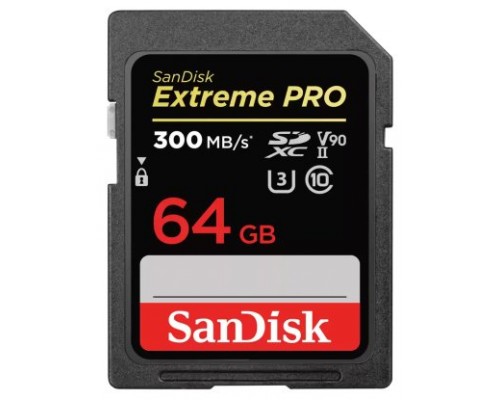 SanDisk Extreme PRO 64 GB SDXC UHS-II Clase 10 (Espera 4 dias)