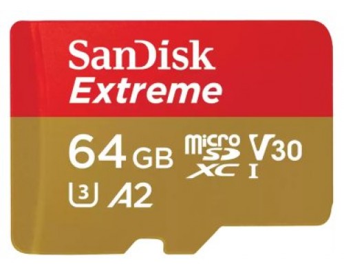 SanDisk Extreme 64 GB MicroSDXC UHS-I Clase 10 (Espera 4 dias)