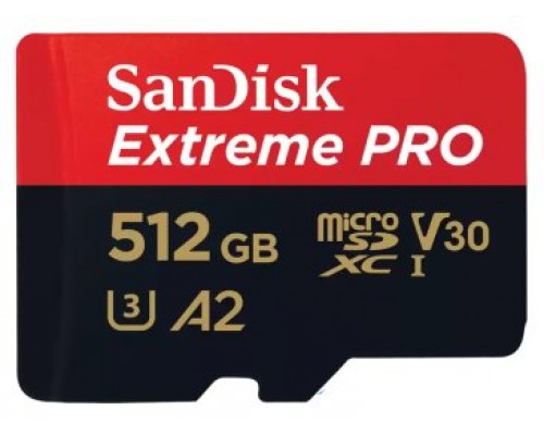 SanDisk Extreme PRO 512 GB MicroSDXC UHS-I Clase 10 (Espera 4 dias)