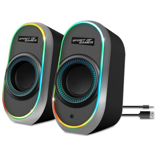 Spirit of Gamer Altavoz 2.0 FANATIC 500 RGB Black-SX6 Spirit of Gamer Altavoz 2.0 FANATIC 500 RGB Black