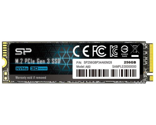 SP P34A60 256GB SSD M.2 PCIe Gen3x4 Nvme