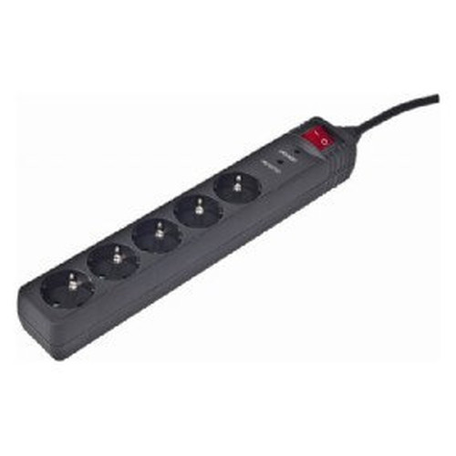 Gembird Regleta P/sobretensiones,5 enchufes 1,5 m-SX3 Gembird Regleta P/sobretensiones,5 enchufes 1,5 m