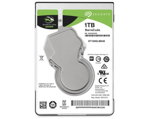 DISCO SEAGATE BARRACUDA  2,5" 1TB SATA 128MB