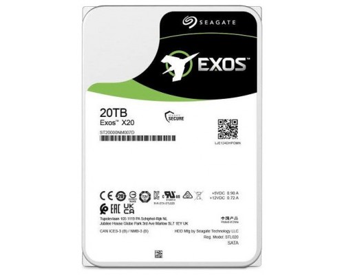 DISCO SEAGATE EXOS X20 20TB SATA