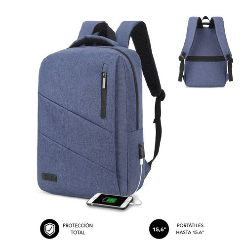 MOCHILA SUBBLIM CITY BACKPACK 15,6" BLUE-SX4 MOCHILA SUBBLIM CITY BACKPACK 15,6" BLUE