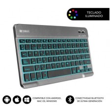 TECLADO SUBBLIM SMART BACKLIT BT KEYBOARD GREY