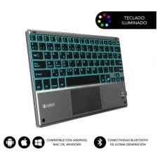 SUBBLIM Teclado Bluetooth Smart Backlit BT Keyboard Touchpad Grey (Espera 4 dias)